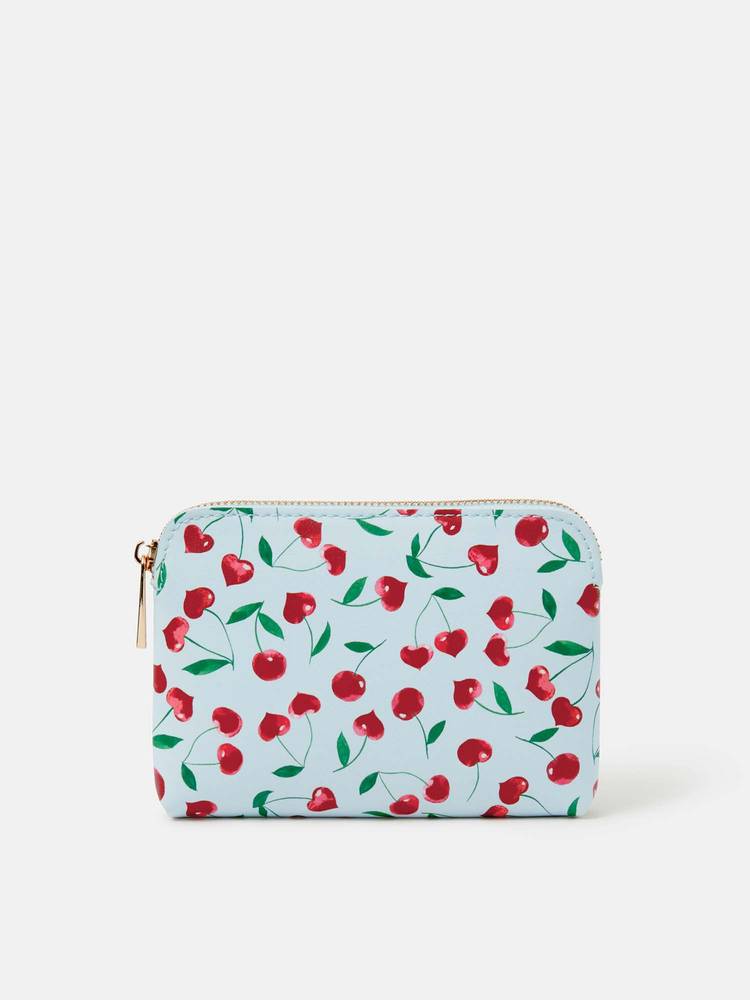 Accessorize London Women's Blue Cherry Printed Coin Pouch-picture-27