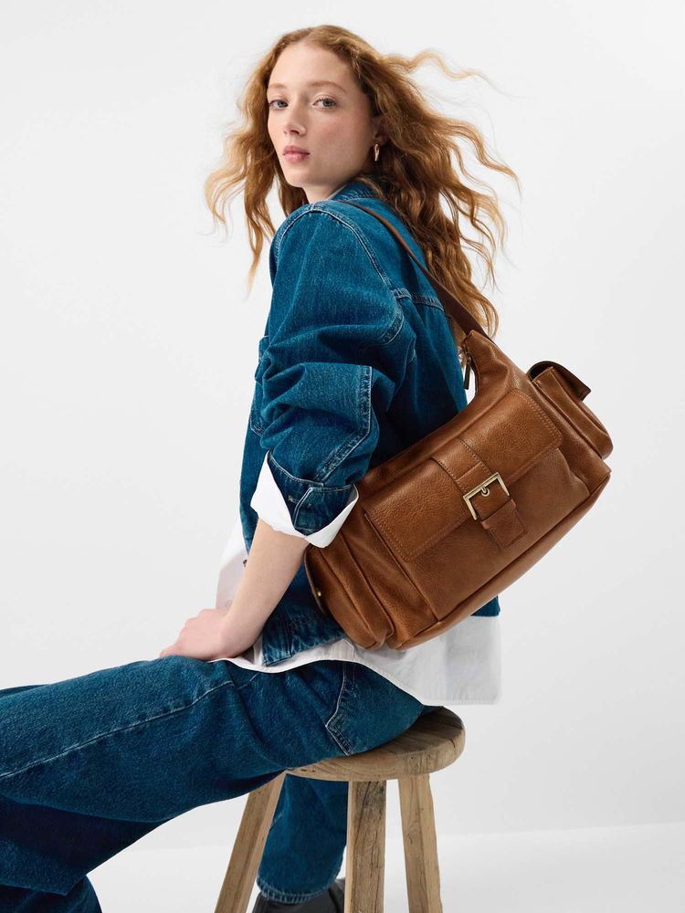 Accessorize London Women's Brown Utility Handbag-image-31