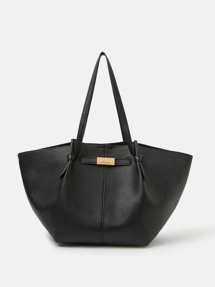 Accessorize London Women's Black Large Winged Tote Bag-picture-23