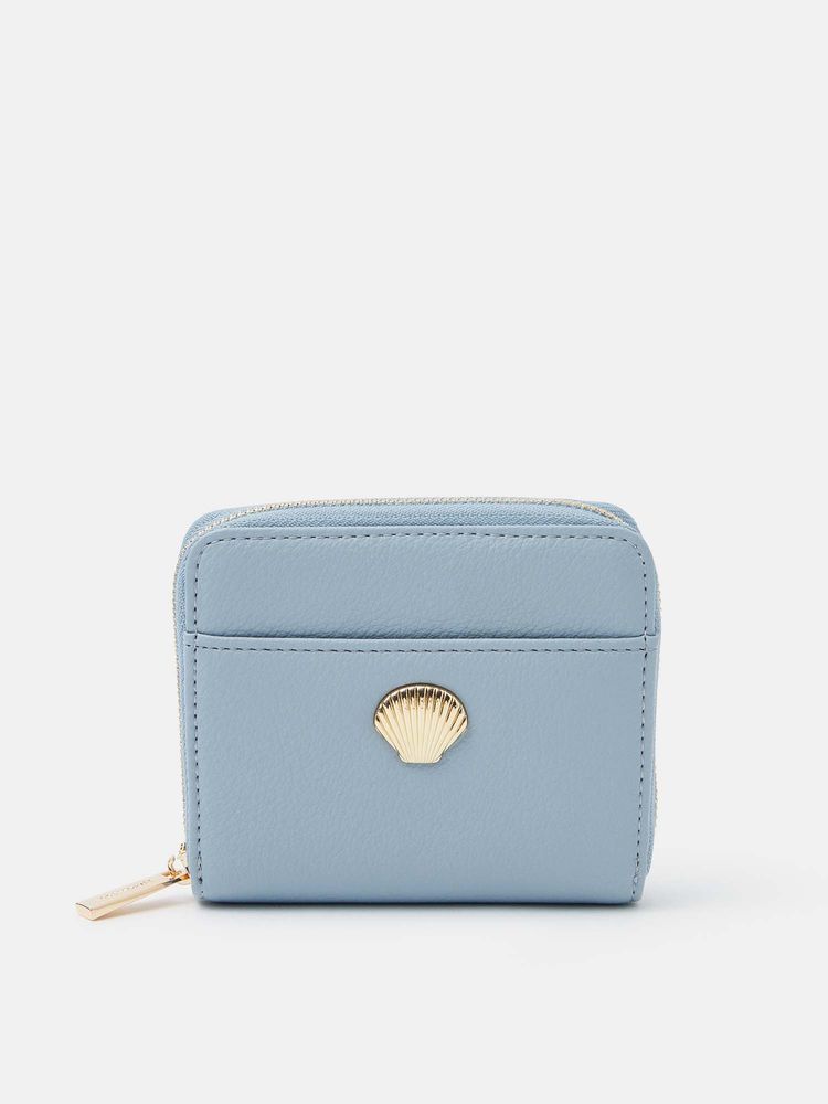 Accessorize London Women's Blue Shell Compact Wallet-picture-10