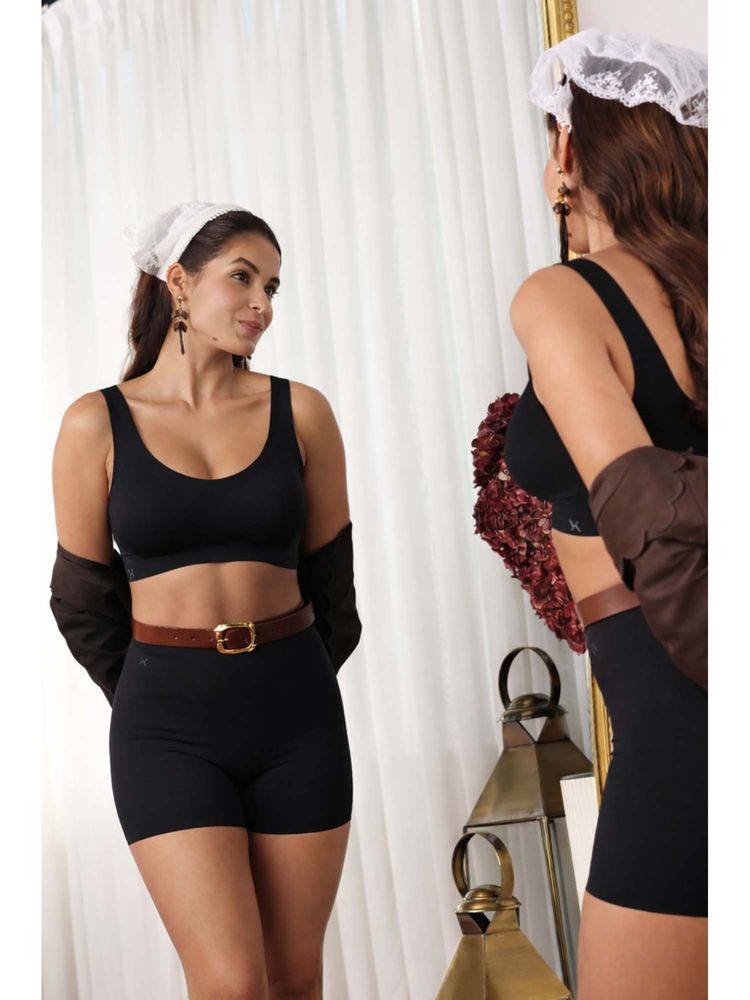 Krvvy Seamless High Waist Shaper Short For Women Black-picture-36