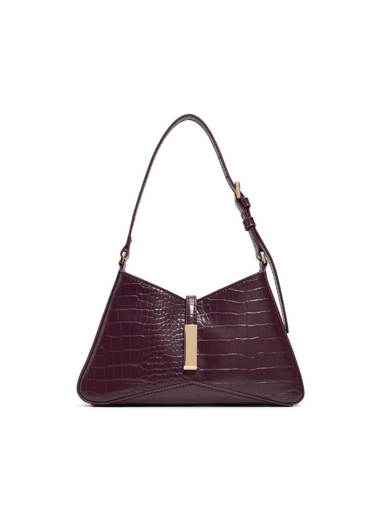Aldo Julietta Womens Wine Sling Bag With Detachable Strap-image-5