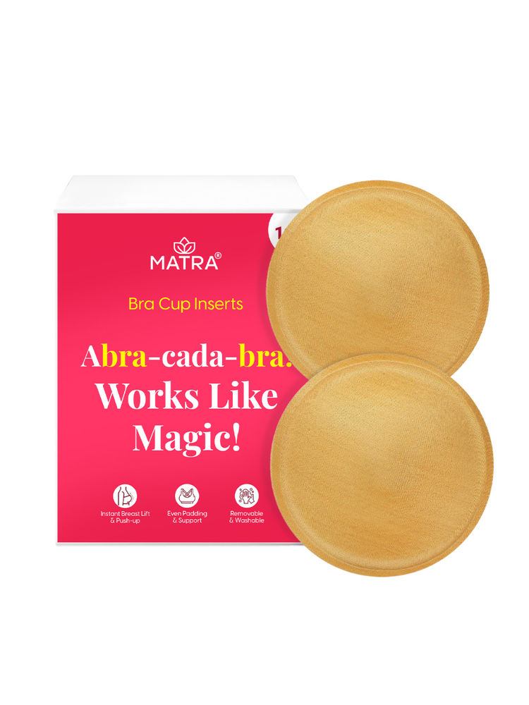 Matra Bra Cups Inserts Round Breast Lift Pads Boob Enhancers Full Coverage Removable Padding