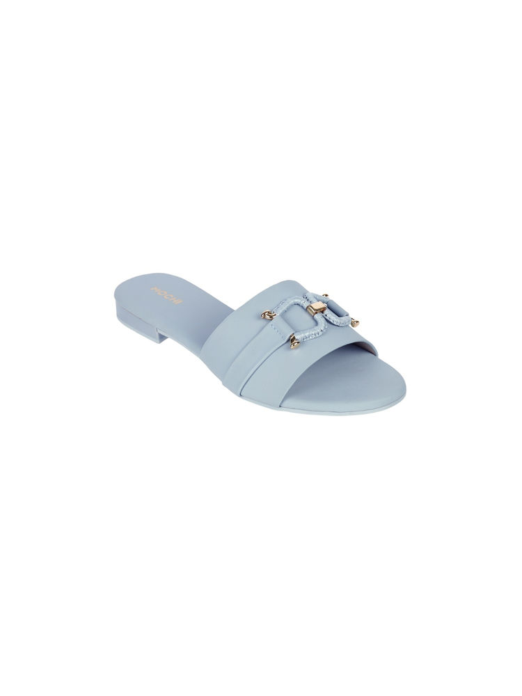 Mochi Blue Casual Flats-image-16