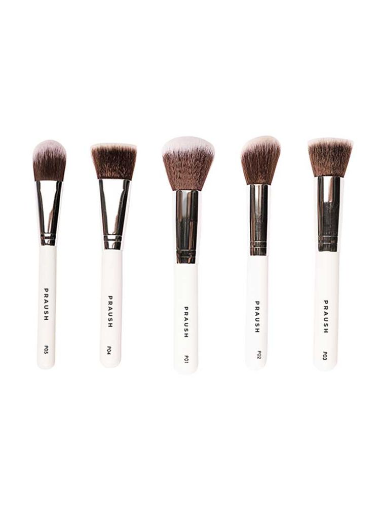 Praush Beauty 5 Pcs Essentials Face Brush Set
