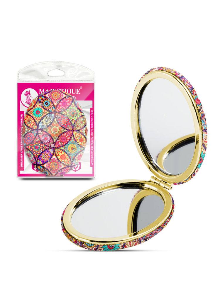 Majestique Shimmer Oval Magnifying Mirror