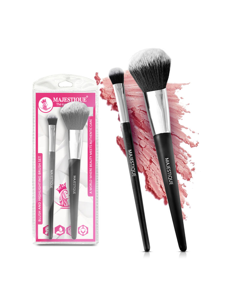 Majestique Blush And Highlighter Brush Set-image-30