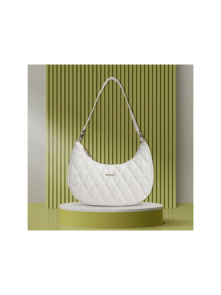 fastrack accessories Fastrack White Quilted Shoulder Bag For Women-picture-30