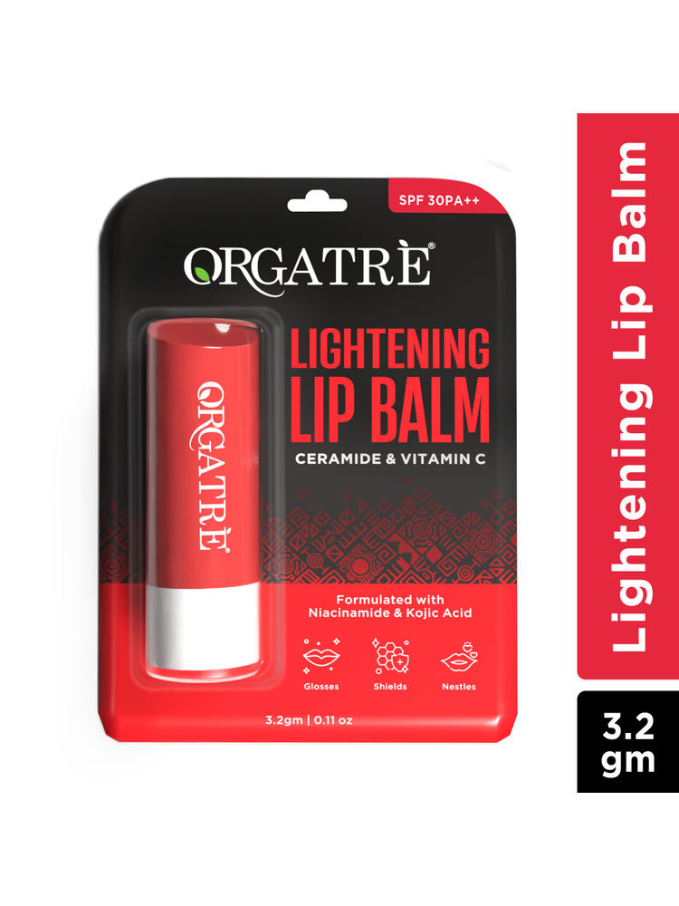 Orgatre Ceramide & Vitamin C Lightening Lip Balm With Kojic Acid & Niacinamide For Lips Brightening-picture-36