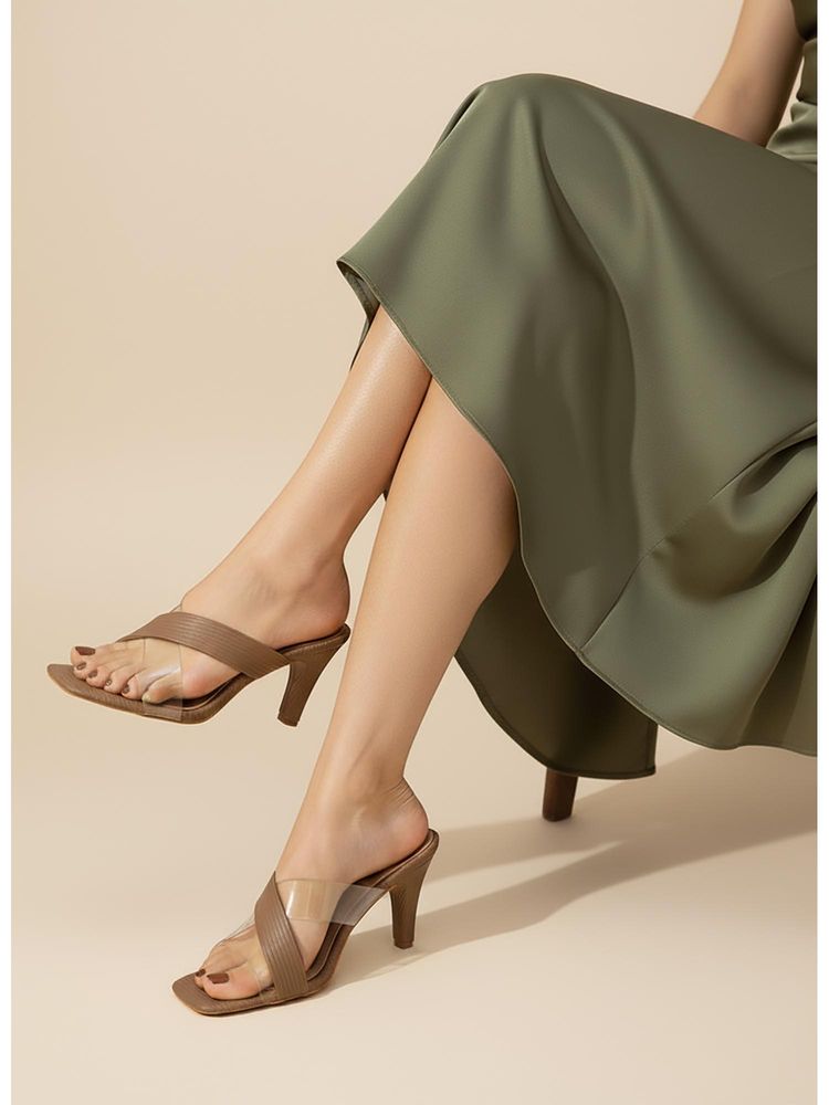 LYDC LONDON Brown Women Casual Heels-image-17