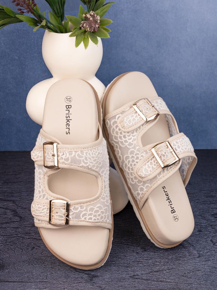 Briskers Cream Women Casual Flats-picture-40