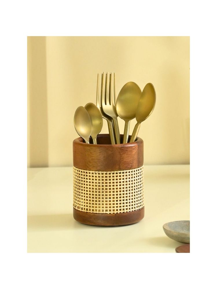 Brick Brown Tresso Cultery Holder Caddy-image-49