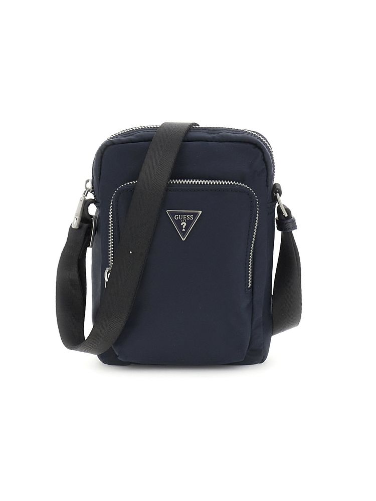 Guess Vezzola Blue Solid Sling Bag-image-6