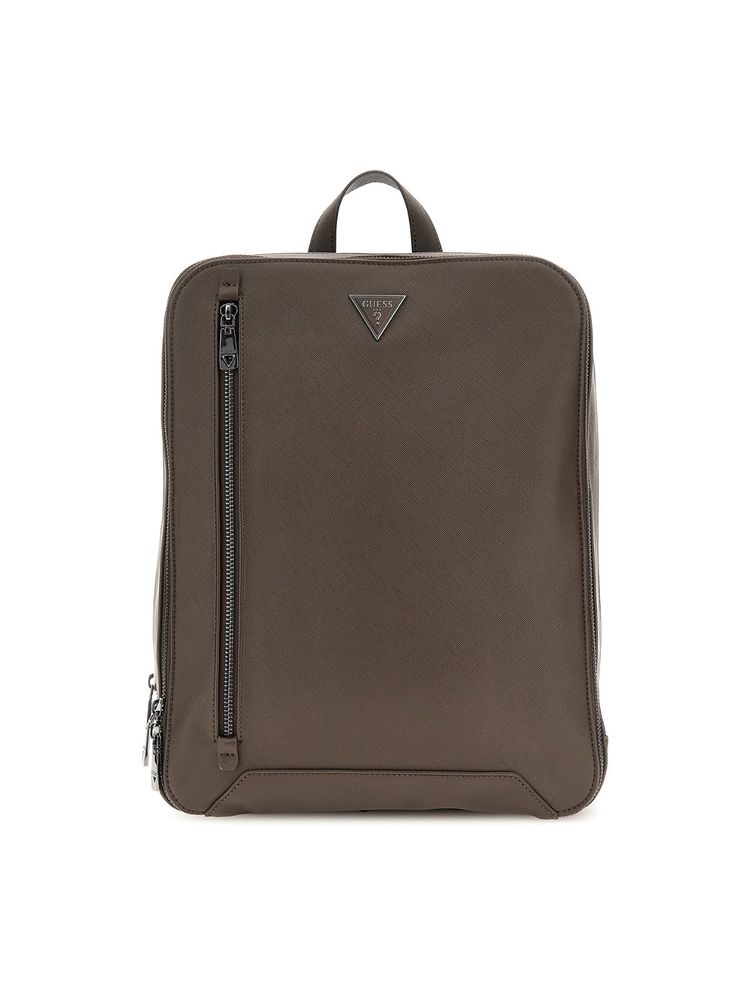 guess fashion Guess Torino Compact Brown Solid Backpack-picture-37