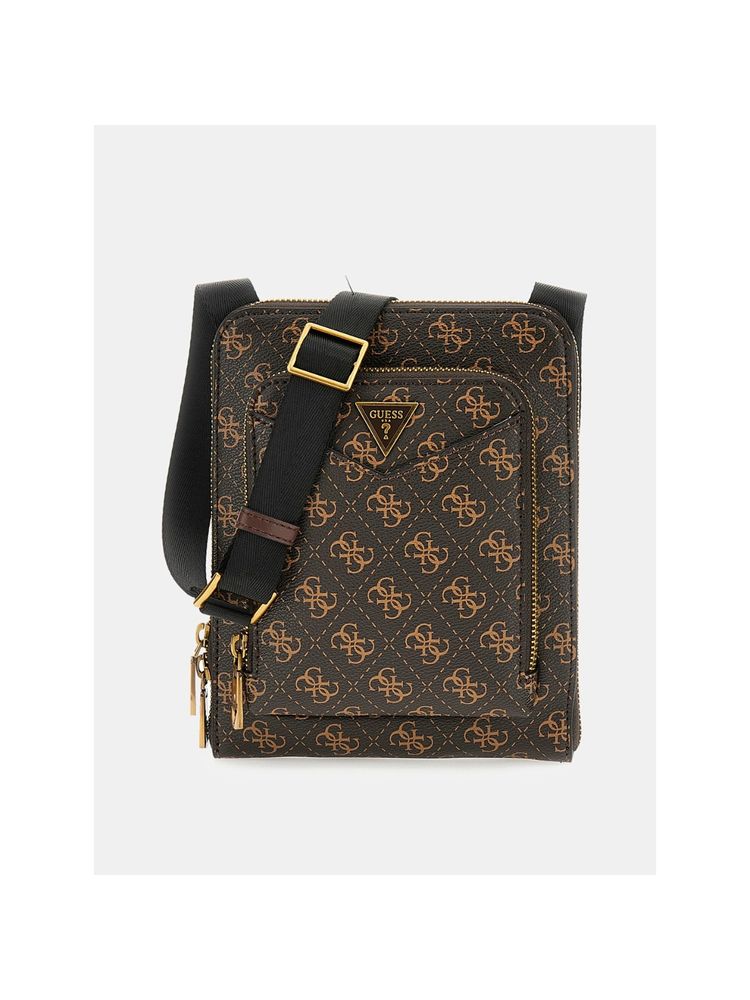 guess fashion Guess Siena Flat Brown Printed Sling Bag-picture-25