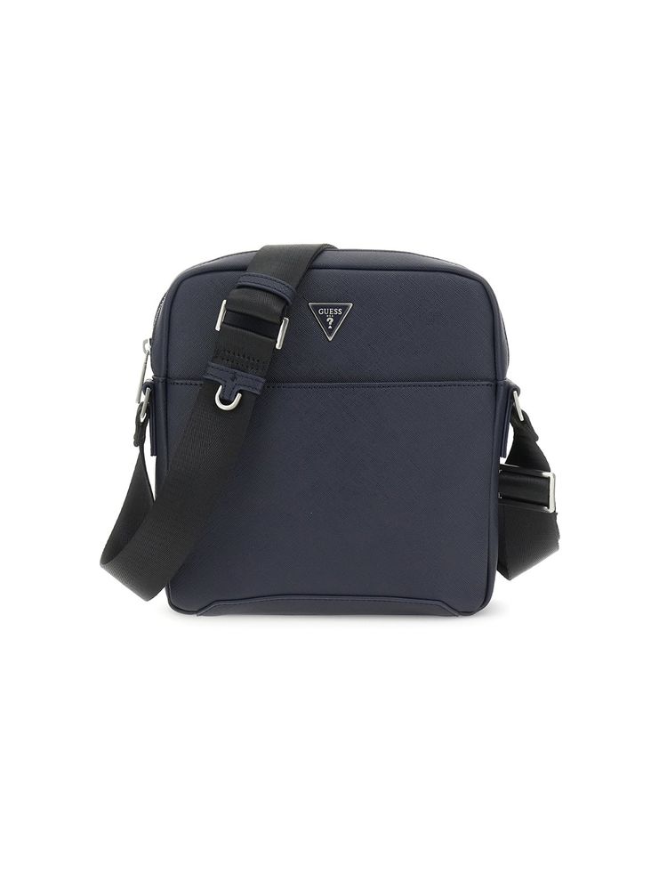 guess fashion Guess Saffiano Blue Solid Sling Bag-picture-21