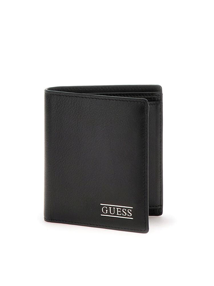 Guess New Boston Black Solid Bi-Fold Wallet-image-22