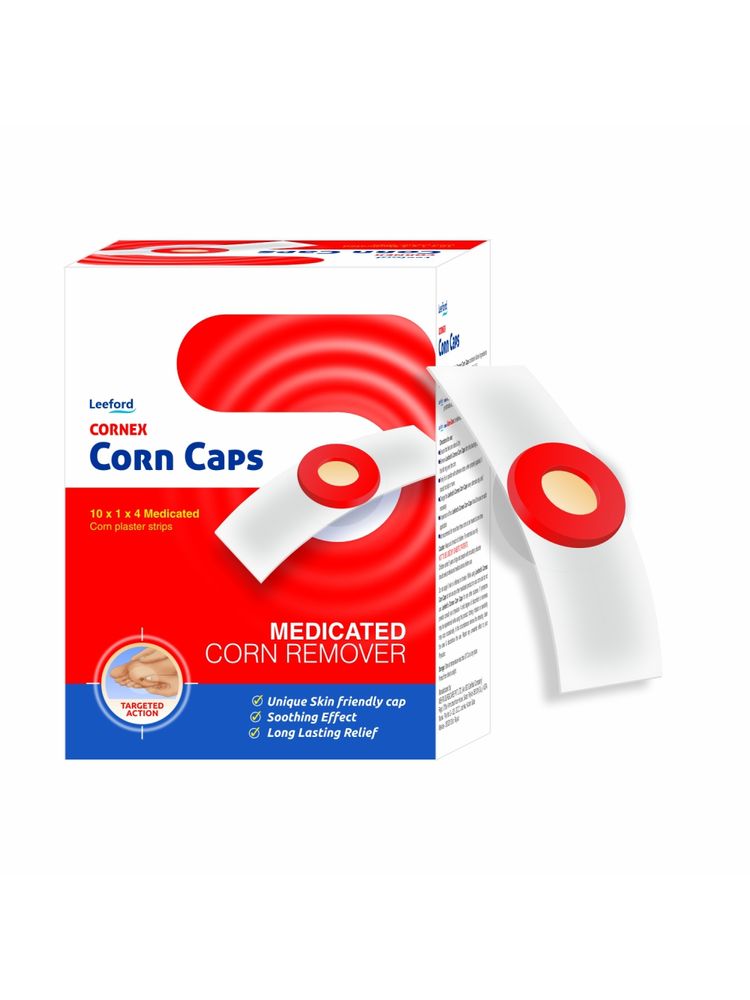 Leeford Cornex Foot Corn Cap Medicated Plaster Bandage