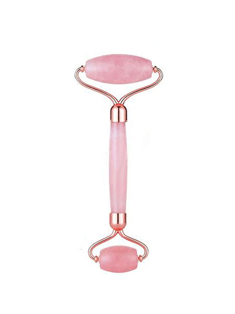 Le Marbelle Rose Quartz Roller Face Massager Face Roller For Face, Neck Glow & Skin Brightening