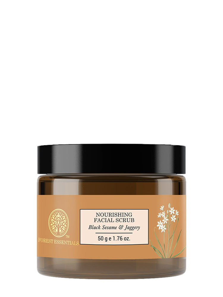 Forest Essentials Nourishing Facial Scrub for Dry Skin - Black Sesame & Jaggery Ayurvedic Face Scrub