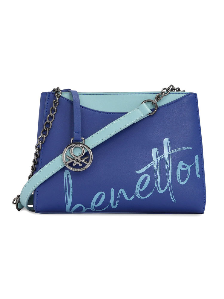 united colors of benetton fashion United Colors of Benetton Blue Women Ami Sling Bag-picture-15
