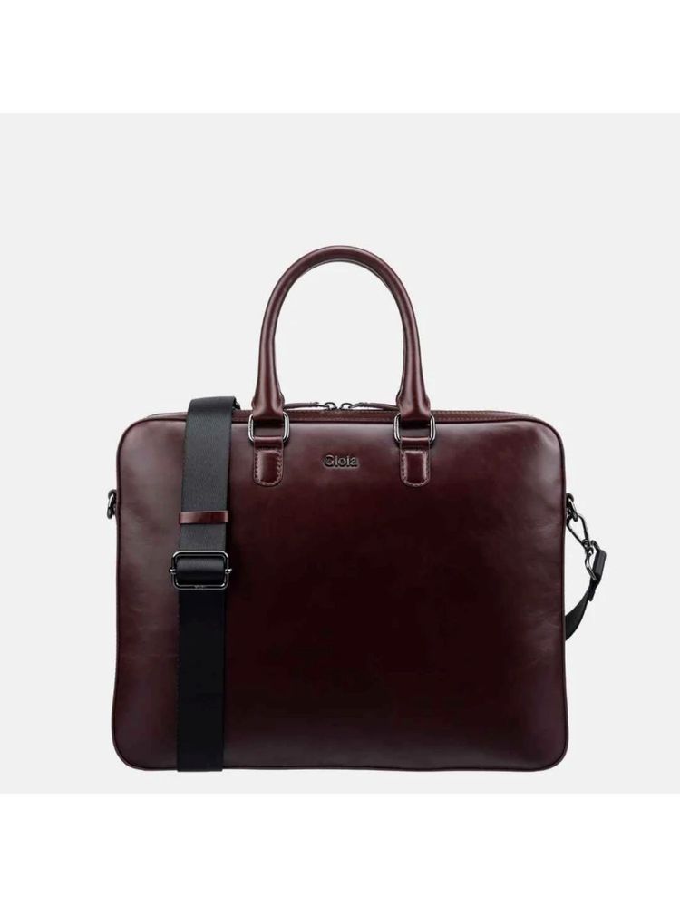 Gioia Enzo Laptop Bag with Detachable Strap Burgundy-image-37
