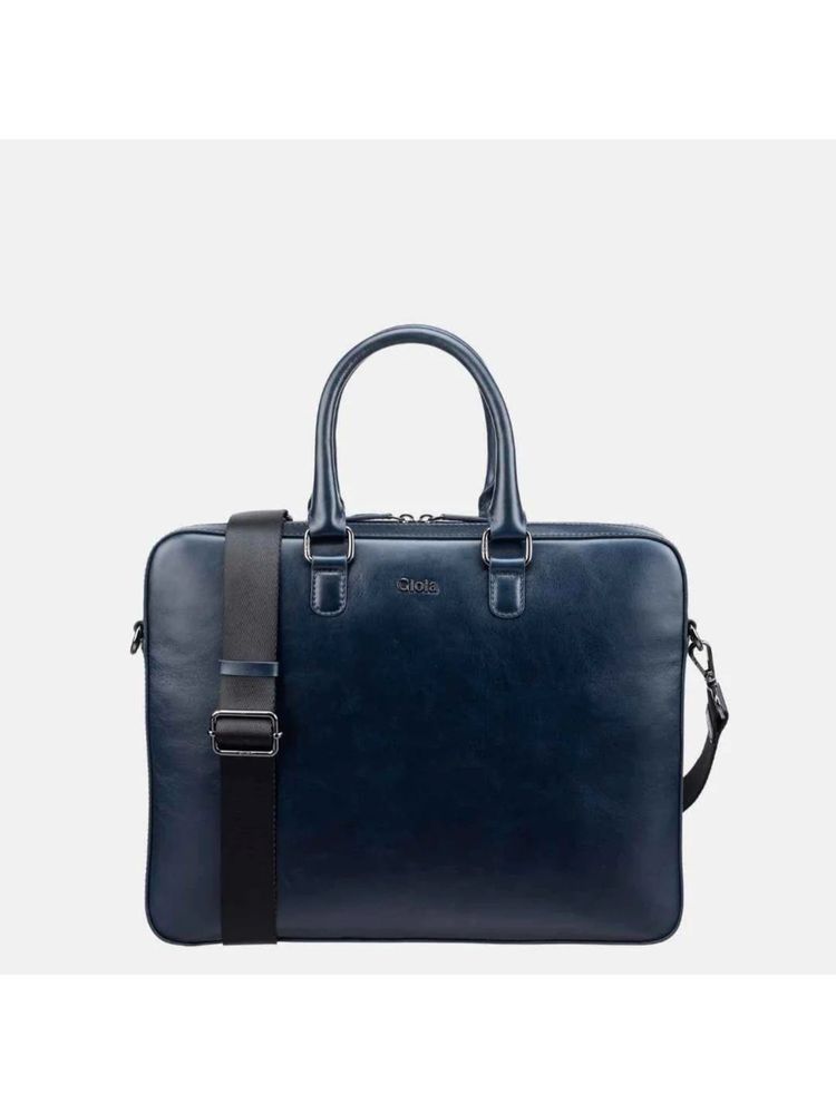 Gioia Enzo Laptop Bag with Detachable Strap Navy Blue-image-45