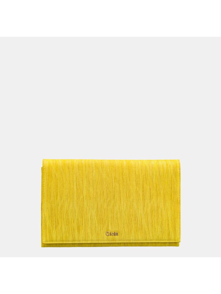 Gioia Estoril Flapover Clutch Yellow-image-0