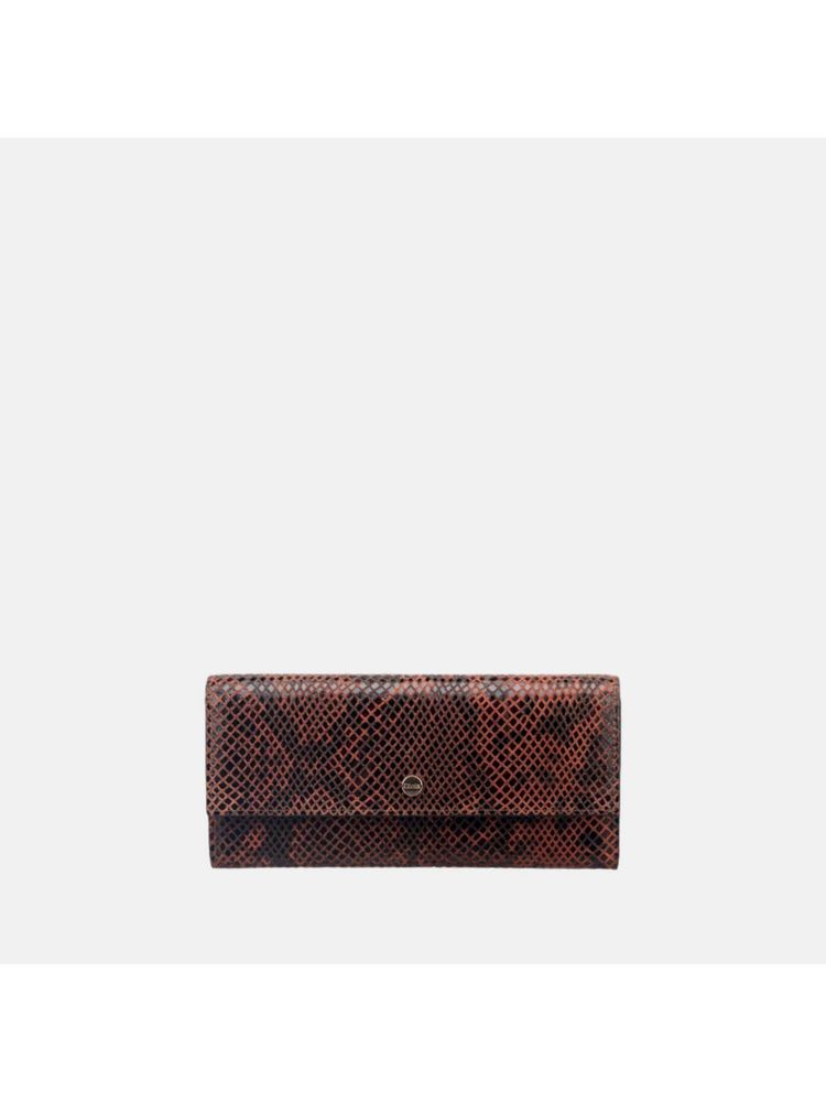 Gioia Faux Python Snap Button Wallet Tan-picture-14