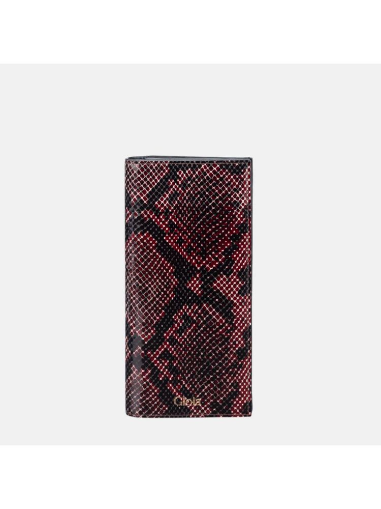 Gioia Faux Python Slim Wallet Brown-picture-13