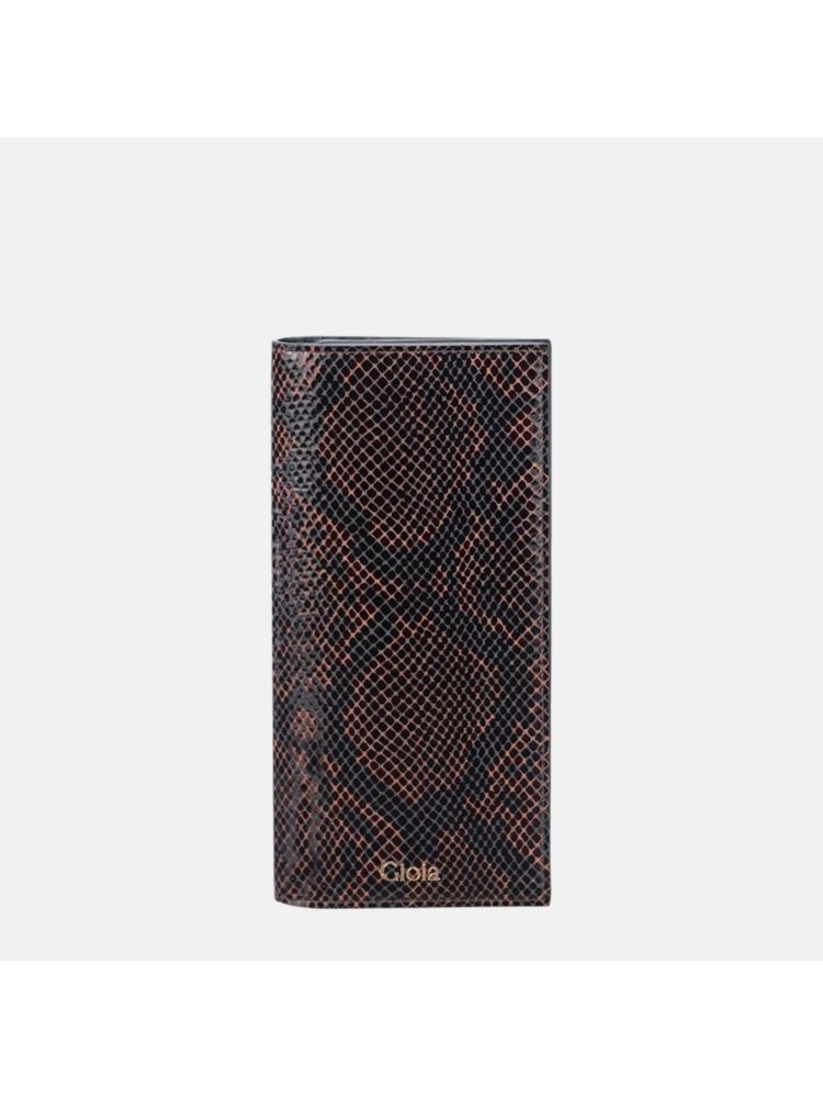 Gioia Faux Python Slim Wallet Maroon-picture-20