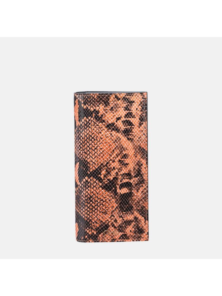Gioia Faux Python Slim Wallet Orange-picture-19