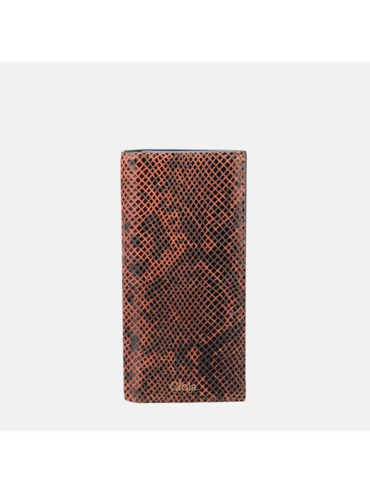 Gioia Faux Python Slim Wallet Tan-picture-17