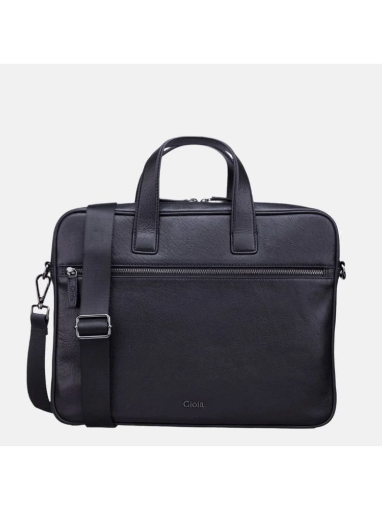 Gioia Louis Laptop Bag with Detachable Strap Black-image-39