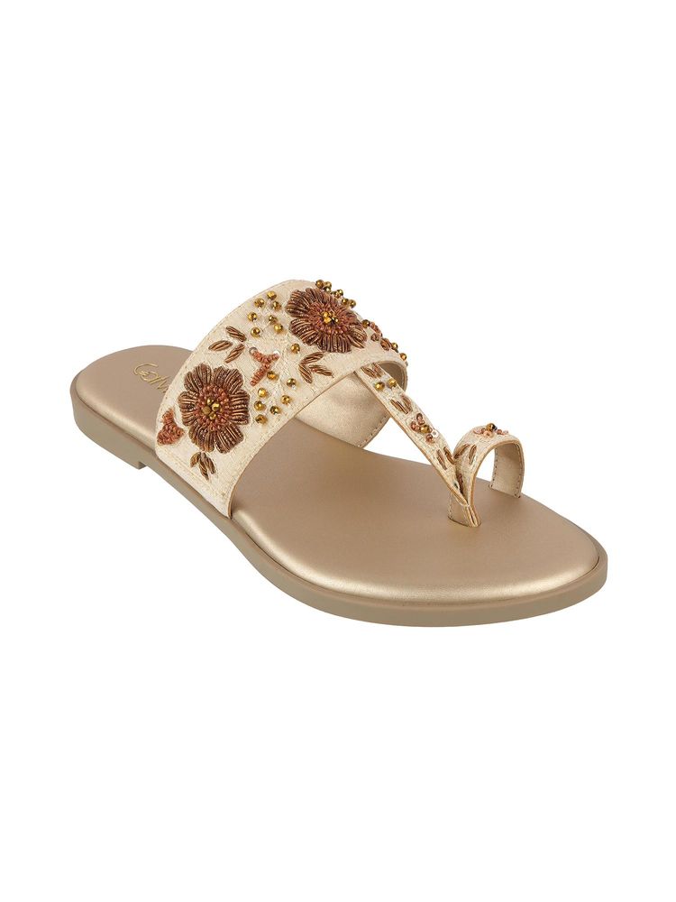 Catwalk Women Gold Flats-picture-25