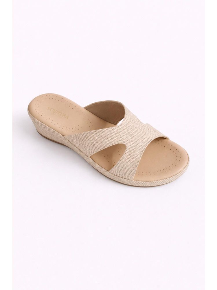 SCENTRA Womens Sandals for Party - Beige-image-1