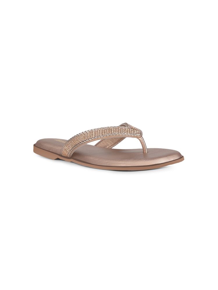 Bata Rose Gold Womens Flats-image-27