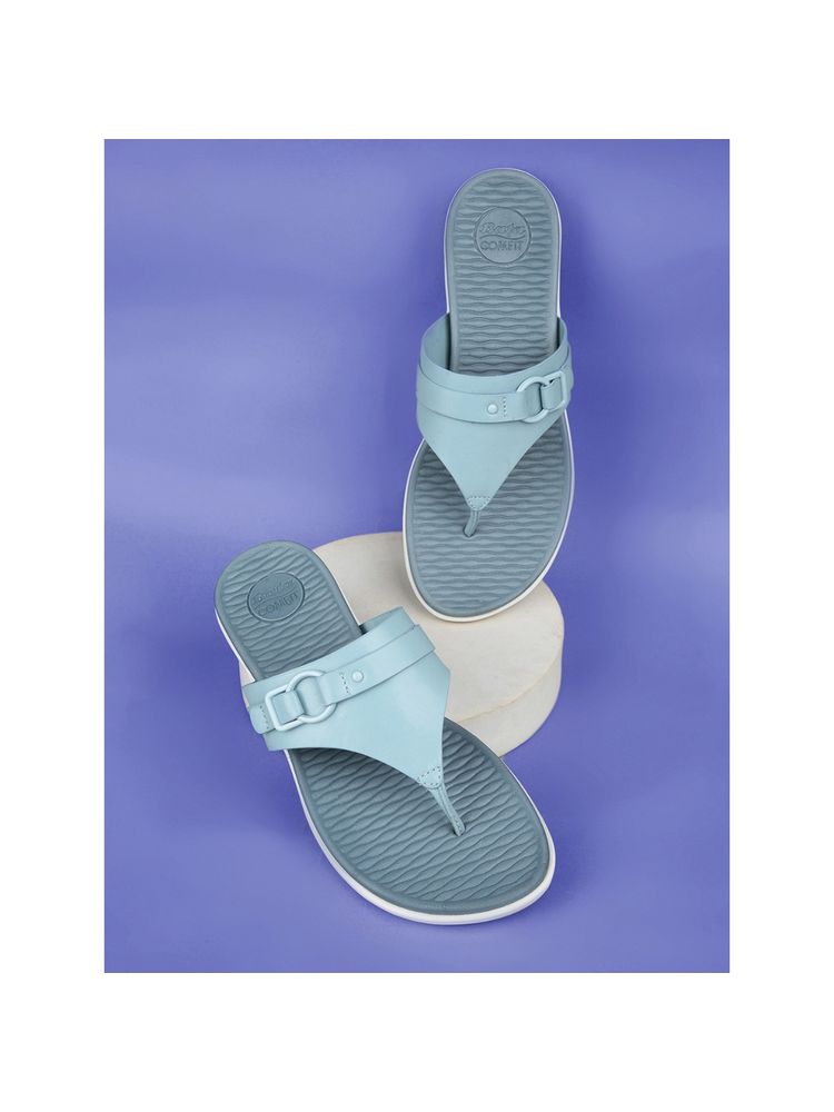 Bata Comfit Blue Womens Flipflops-picture-11