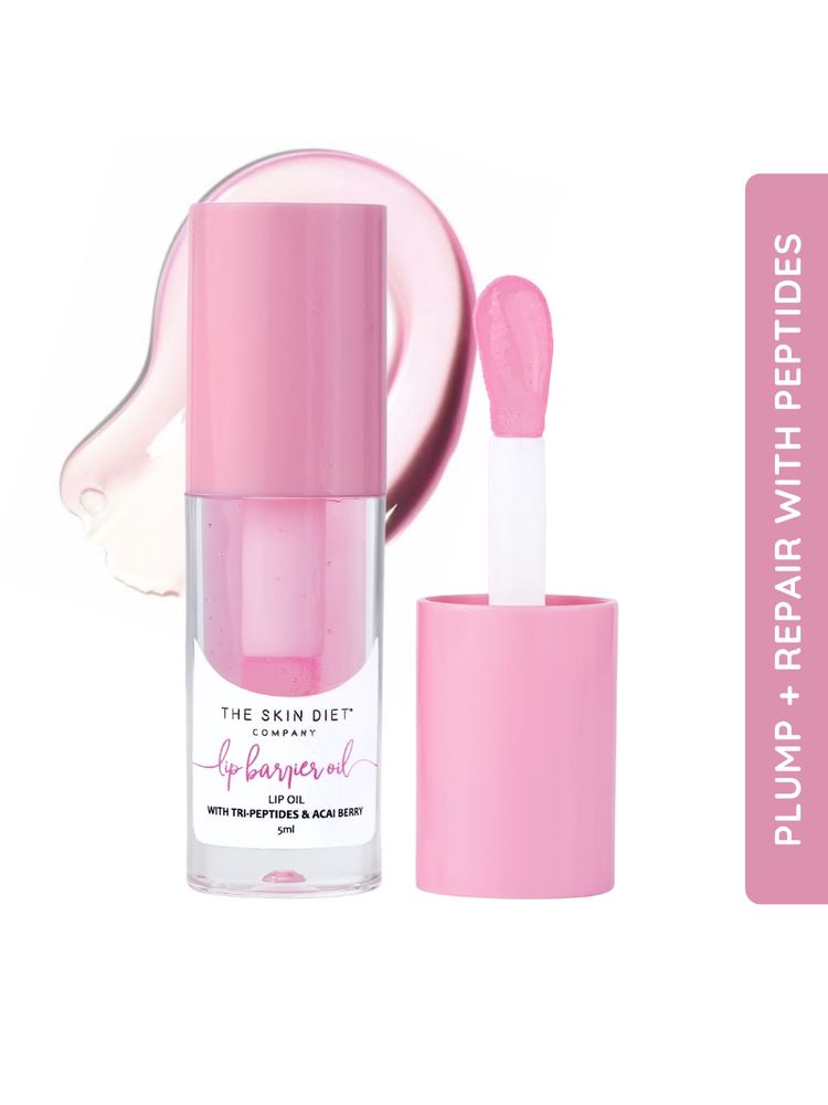 The Skin Diet Company Lip Barrier Oil Clear Gloss with Peptides Hydrates, For Dry & Pigmented Lips-picture-15