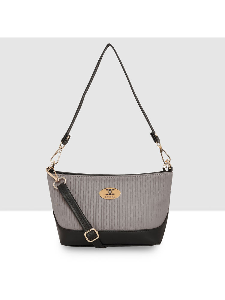 ESBEDA Womens Grey Lightweight Dual Handle Sling Bag with Detachable Strap (S)-picture-22