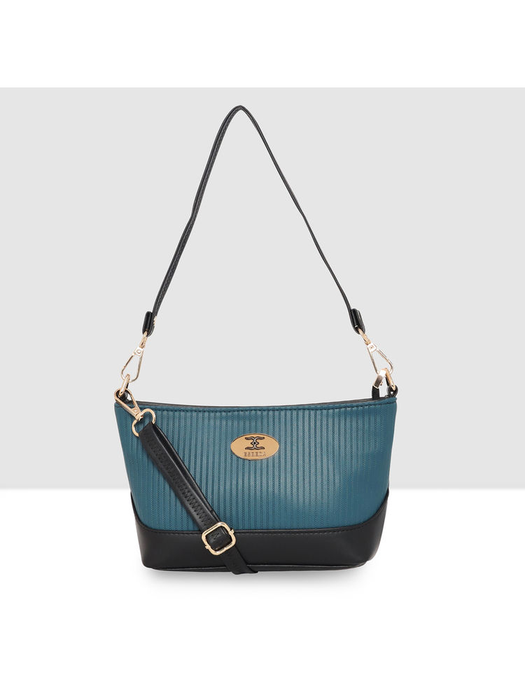 ESBEDA Womens Turquoise Lightweight Dual Handle Sling Bag with Detachable Strap (S)-image-25