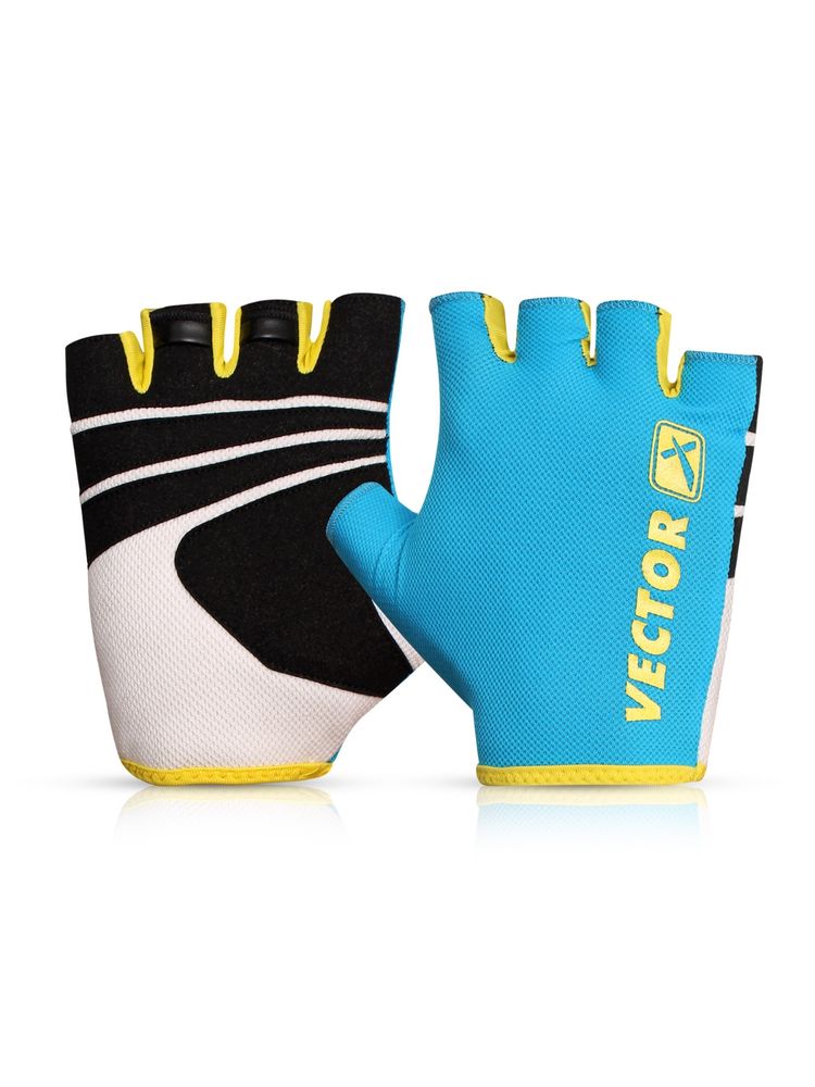 Vector X Vx-450 Unisex Gym Gloves for Training and Workout Blue-picture-17