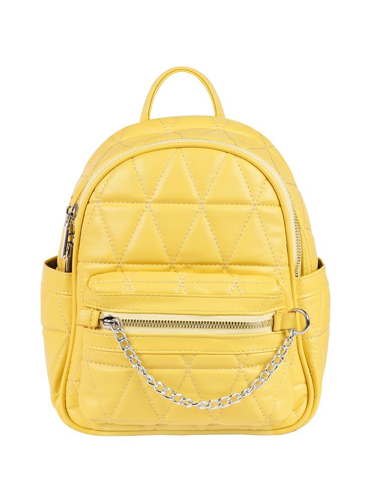 Angeline Yellow Luxury Women Backpack (S)-picture-16