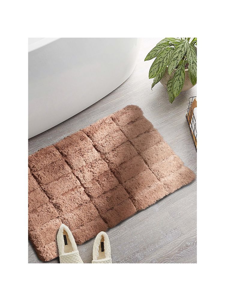 Maspar Cotton Anti-Skid Quick Dry Water Absorbent Soft Bath Mat Brown-image-46