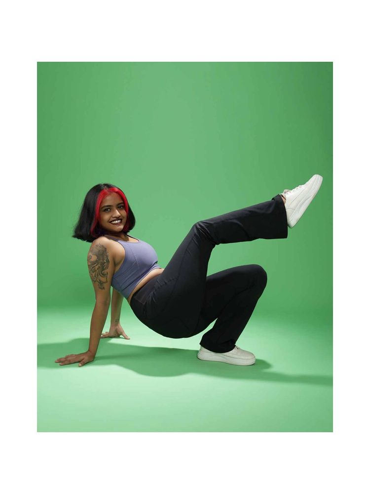 Bliss Club Women Black The Ultimate Flare Pants Tall with 4 pockets and Versatile Flares