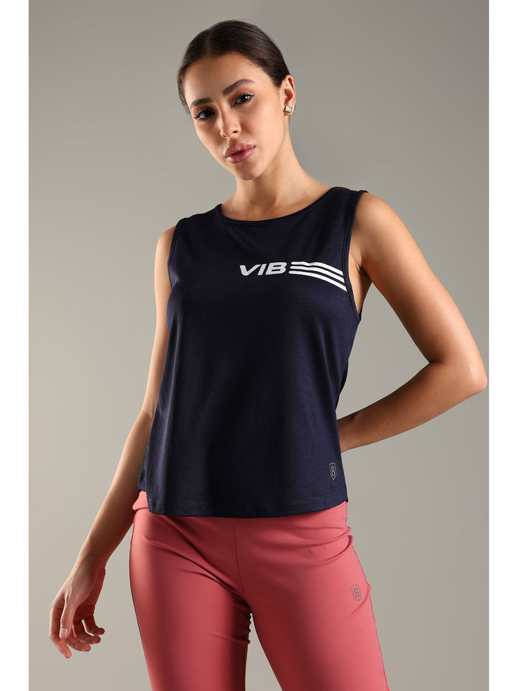 DOMIN8 Women Round Neck Tank Top with Chest Print-picture-24