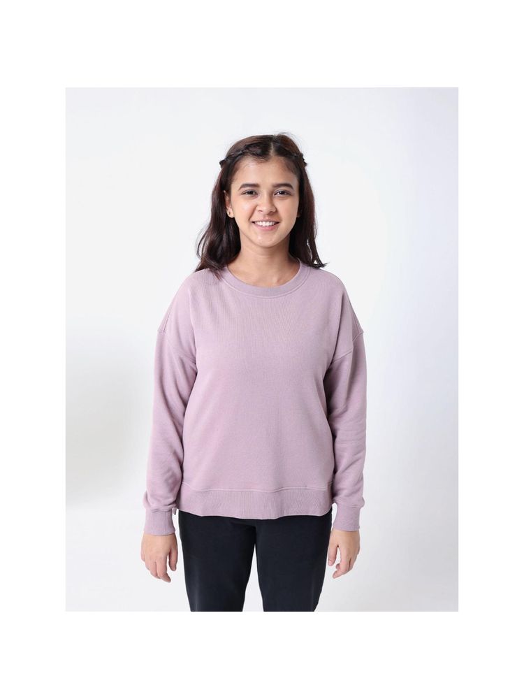 Blissclub Women Lavender Everyday Cozy Sweatshirt with 3 Pockets-picture-26