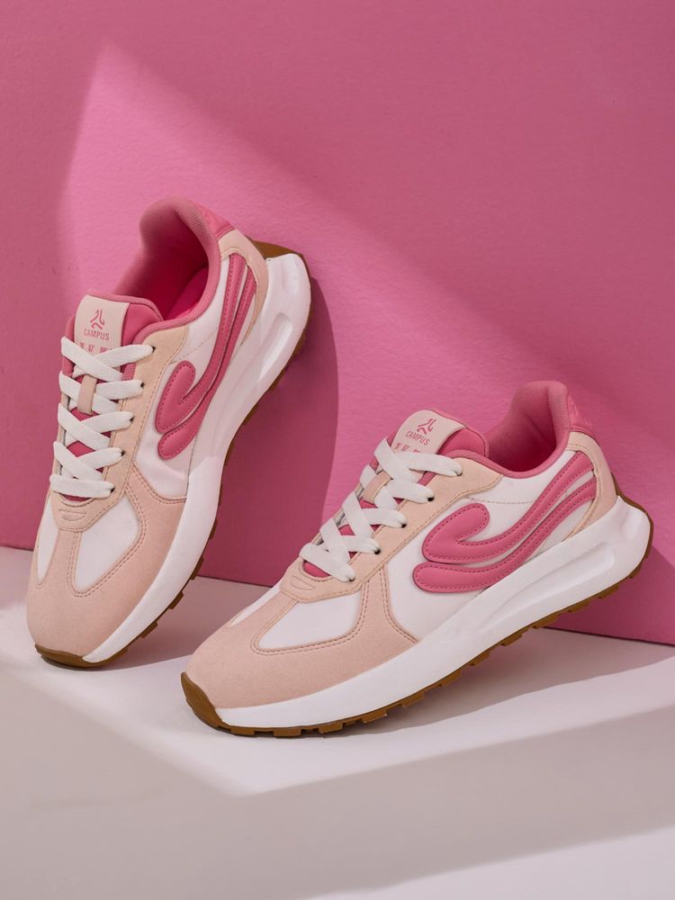 Campus RELEM Pink Women Sneakers-image-13