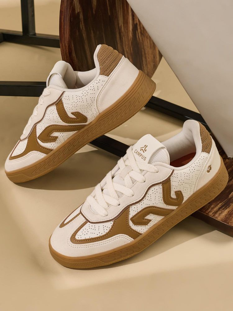 Campus BELL White Women Sneakers-image-7