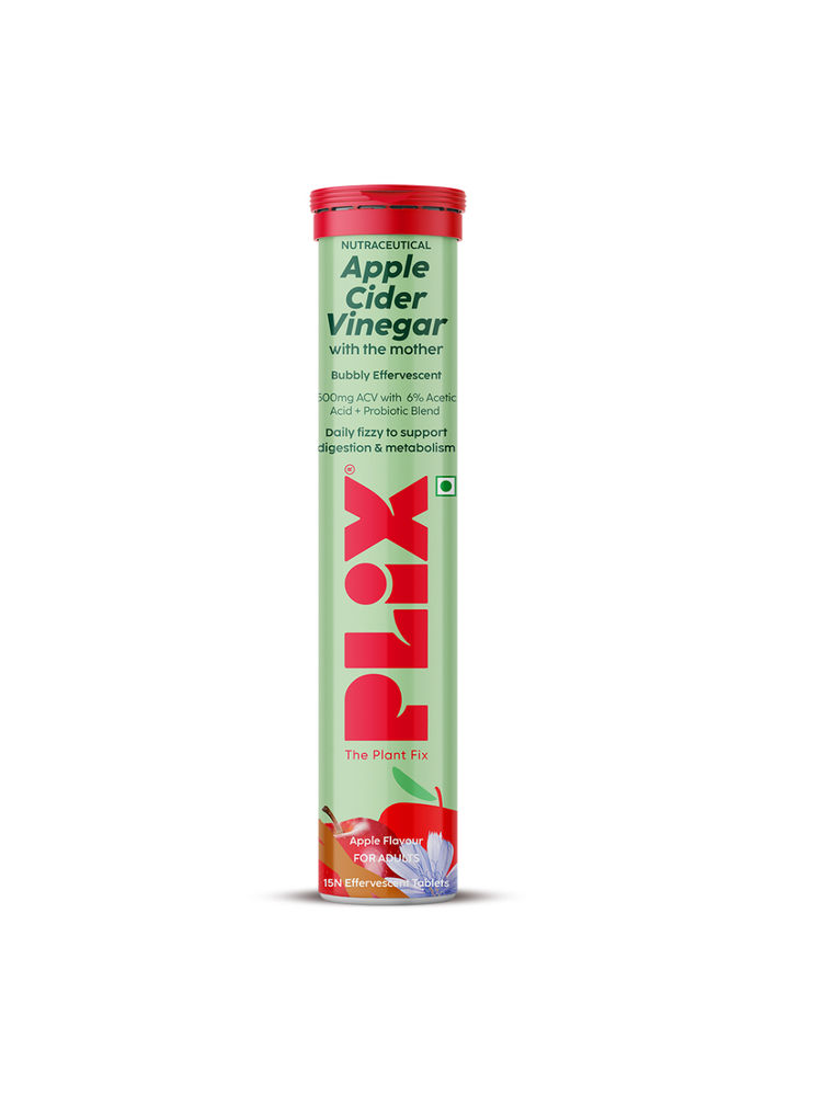 Plix Probiotics+ ACV Apple Cider Vinegar Effervescent Tablets - Digestive Support & Manage Weight-picture-31